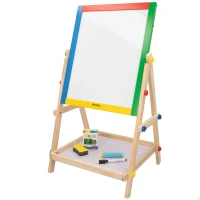 Pizarra Doble de Madera WOOMAX, Caballete 40x36,5x68 Cm, Multicolor(m-1)