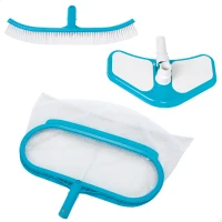 Kit de Limpieza Deluxe INTEX con Cepillo, Red y Cabezal, 50,5x11x33 Cm, Azul(m-1)