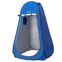 Tienda Cambiador Pop-Up Sin Suelo, Poliéster 170T UV50, 120x120x190 Cm, Azul