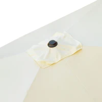 Sombrilla para Jardín Cuadrada con Protección UV50, 300x300 Cm, Crema(m-3)