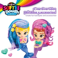 Set de Plastilina Brillante para Sirenitas, 30x7x25,5 Cm, Multicolor(m-2)