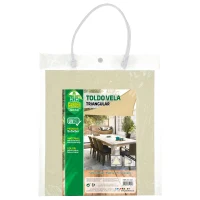 Toldo Triangular Sombreo Tejido 160 G/m2 UV50, 500x500x500 Cm, Crema(m-4)