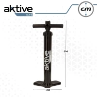 Hinchador Tabla Paddle Surf Alta Presión 30 PSI Doble Acción, 30x7x64 Cm, Negro(m-7)