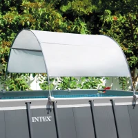Toldo Piscinas Tubulares con Protección UV+50, 180 Cm, Azul(m-2)