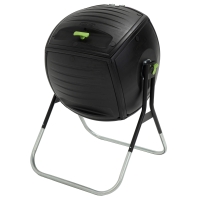 Compostador Doméstico Lifetime Ultrarresistente 189 L, 75x81x113 Cm, Negro