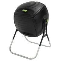 Compostador Doméstico Lifetime Ultrarresistente 189 L, 75x81x113 Cm, Negro(m-1)