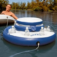 Nevera Flotante Hinchable Mega Chill Intex, Diámetro 89 Cm, Azul(m-7)