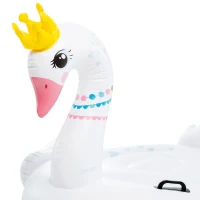 Flotador Piscina Cisne INTEX con Asas, 142x137x99 Cm, Blanco(m-3)