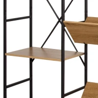 Estantería Industrial 11 Estantes con Estructura de Acero, 125x27x150 Cm, Negro(m-3)