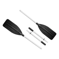 Set de 2 Remos Desmontables de Aluminio, 137 Cm, Gris(m-2)