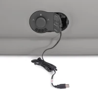 Colchón Hinchable Doble Mid-Rise Comfort con Bomba USB Fast-Fill, 152x203x36 Cm, Gris(m-3)