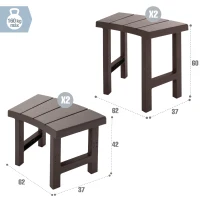Pack 4 Bancos Modulares INTEX PureSpa para Spa Circular, 75x45x49 Cm, Blanco(m-4)