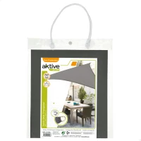 Toldo Vela Triangular de Poliéster 160 G/m², 360x360x360 Cm, Gris Antracita(m-4)