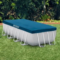 Cobertor INTEX Rectangular Compatible Prism Frame Vinilo Resistente, 389x184x20 Cm, Azul(m-7)