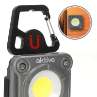 Foco LED Portátil 1000 Lúmenes 3 Posiciones IP44, 12x6x21 Cm, Negro(m-6)