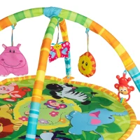 Gimnasio para Bebés Jungla Acolchado 3 en 1, 77x77x46 Cm, Multicolor(m-4)