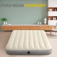 Colchón Hinchable Dura-Beam con Tecnología Fiber-Tech, 137x191x25 Cm, Crema(m-2)