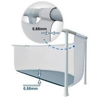 Piscina Desmontable Intex Ultra XTR Frame con Depuradora de Arena, 732x132 Cm, Gris Oscuro(m-6)