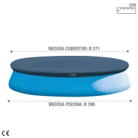 Cobertor Piscina Easy Set, Ø371 Cm para Piscinas Ø396 Cm, Azul Marino(m-4)