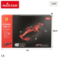 Coche Radiocontrol Ferrari F1 SF1000 Montable 1:16, 35x13x8 Cm, Rojo(m-7)