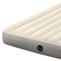 Colchón Hinchable Doble Fiber-Tech, 152x203x25 Cm, Crema(m-5)