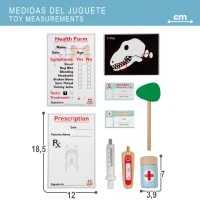 Hospital de Juguete Teamson 3 en 1 de Madera, 47,5x47,5x75,5 Cm, Natural(m-6)