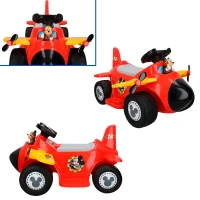 Correpasillos Avión Interactivo Mickey Batería 6V 68,5x44x41 Cm, Multicolor(m-4)