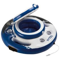 Nevera Flotante Hinchable Mega Chill Intex, Diámetro 89 Cm, Azul(m-1)