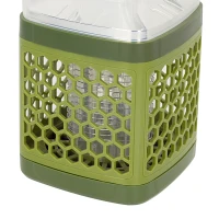 Lámpara Antimosquitos 2 en 1 Portátil con Carga Solar y USB, 11x11x21,5 Cm, Verde(m-7)