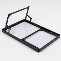 Mesa Plegable Baja Aktive, 56x40x25 Cm, Gris y Negro(m-5)
