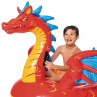Flotador Hinchable Dragón Intex con Asas, 198x173 Cm, Multicolor(m-7)