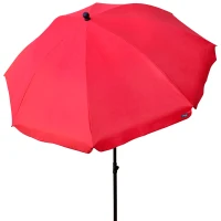 Sombrilla de Jardín Aktive Filtro UV30, 240x240x230 Cm, Rojo(m-1)