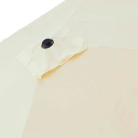 Sombrilla para Jardín Cuadrada Inclinable Protección UV50, 270x270x260 Cm, Crema(m-7)