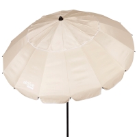 Sombrilla Playa Antiviento 16 Varillas Max Air, 240x145x236 Cm, Crema