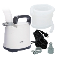 Bomba de Drenaje Sumergible Intex, 3.595 L/h Manguera 5 M, 28,5x28,5x28,5 Cm, Negro
