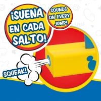 Saltador Pogo 3D Mickey, Base de Espuma Sonora y Mango Antideslizante, 22,5x9,5x42 Cm, Amarillo y Azul(m-5)