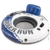 Sillón Hinchable Intex River Run con Respaldo, 135 Cm, Azul(m-1)