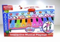 Alfombra Piano Infantil Interactiva 10 Teclas, 129,5x55x0,5 Cm, Multicolor(m-10)
