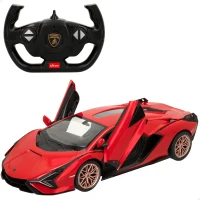 Coche Teledirigido RASTAR Licencia Oficial 1:14 con Luces y Puertas, 36x15,5x9,5 Cm, Rojo(m-1)
