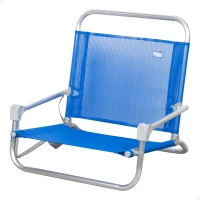 Aktive Silla de Playa Plegable Ultraligera con Asa, 54x8x52 Cm, Azul(m-1)