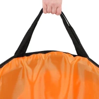 Pack de 2 Porterías de Fútbol Plegables Pop-Up, 120x80x80 Cm, Negro y Naranja(m-7)