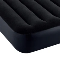 Colchón Hinchable Doble Intex Pillow Rest con Bomba Eléctrica, 152x203x25 Cm, Gris(m-5)