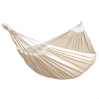 Hamaca Colgante Ultrarresistente Algodón 300 G/m2, 312x150x23 Cm, Beige
