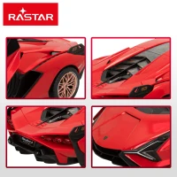 Coche Teledirigido RASTAR Licencia Oficial 1:14 con Luces y Puertas, 36x15,5x9,5 Cm, Rojo(m-5)