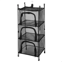 Organizador Armario Colgante Plegable 3 Niveles, 40x4x40 Cm, Gris(m-1)