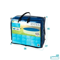 Cobertor Solar Intex para Piscina 448 Cm, Reduce Evaporación Hasta 95%, Azul(m-8)