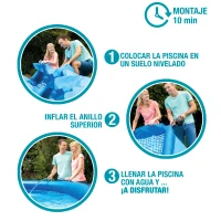 Piscina Hinchable Intex Easy Set con Depuradora, 305x305x76 Cm, Azul(m-5)