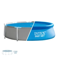 Cobertor Solar INTEX para Piscina Easy Set y Metal Frame, 290 Cm, Azul(m-3)