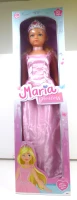 Muñeca Princesa María Articulada, 105x32x17,5 Cm, Rosa(m-9)