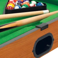 Mesa de Billar Sobremesa Portátil de Madera CB Games, 51x31x9 Cm, Verde(m-5)